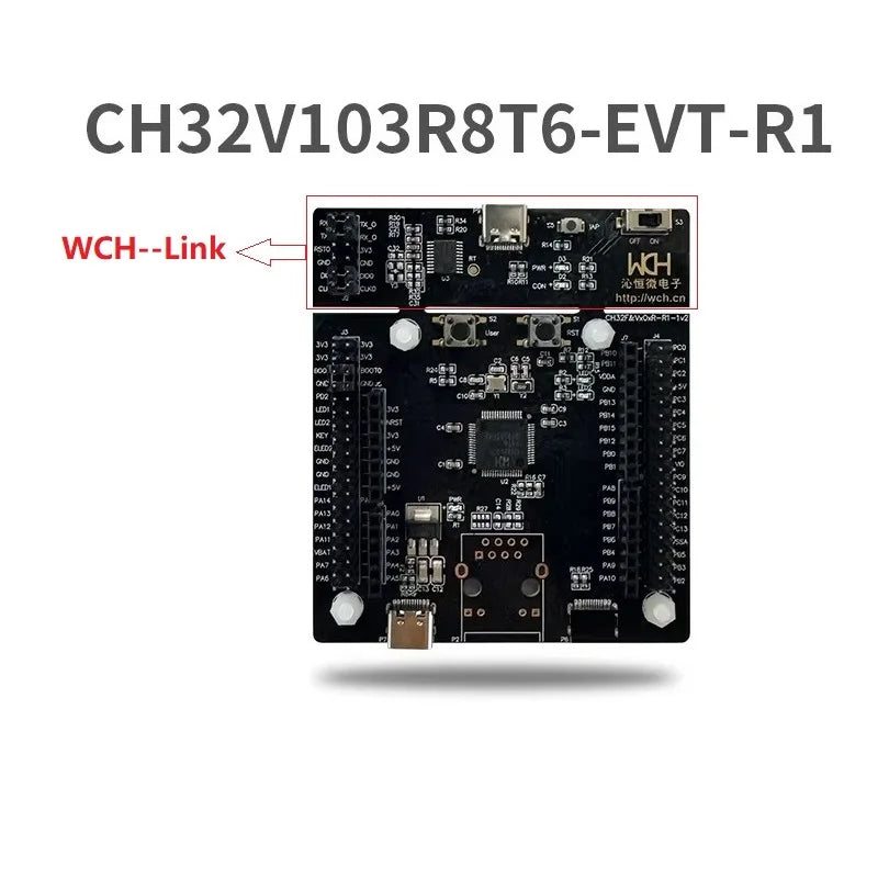 CH32V103 development board, on-board WCH-Link debugger CH32V103R8T6 Microcontroller Evaluation Boards