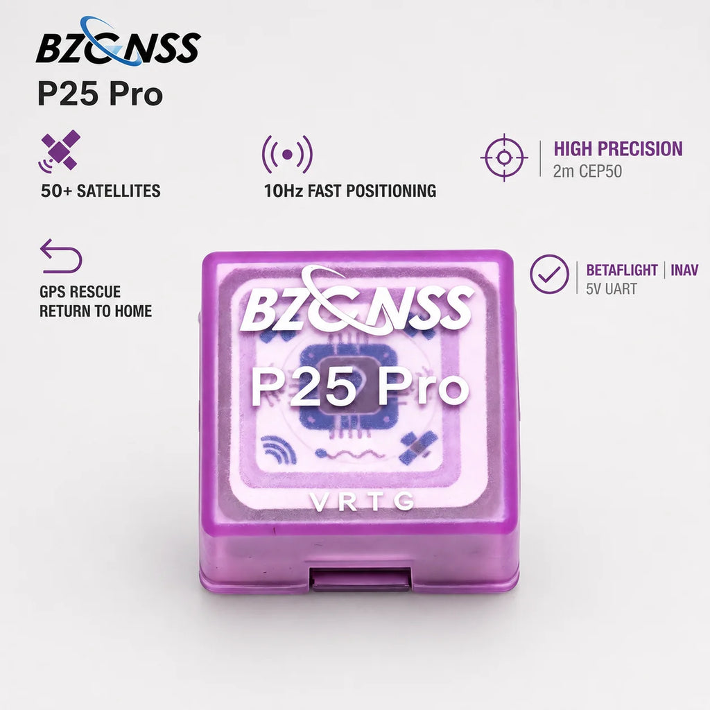 BZGNSS P25 Pro FPV GPS Module 5V 10Hz High Precision GPS Rescue Return to Home for Betaflight INAV Fixed Wing BN-220 Alternative