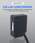 Square Laser Sensor 35cm Adjustable NPN PNP Mirror Lens Diffuse Optical Infrared Photo Cell Proximity Switches E3Z-LAS