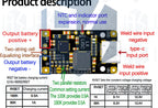 Lithium Battery Charging Boost Module with Balanced Support, Fast Charge with Indicator, 2S, 3S, Type-C BMS, 15W, 8.4V, 12.6V,