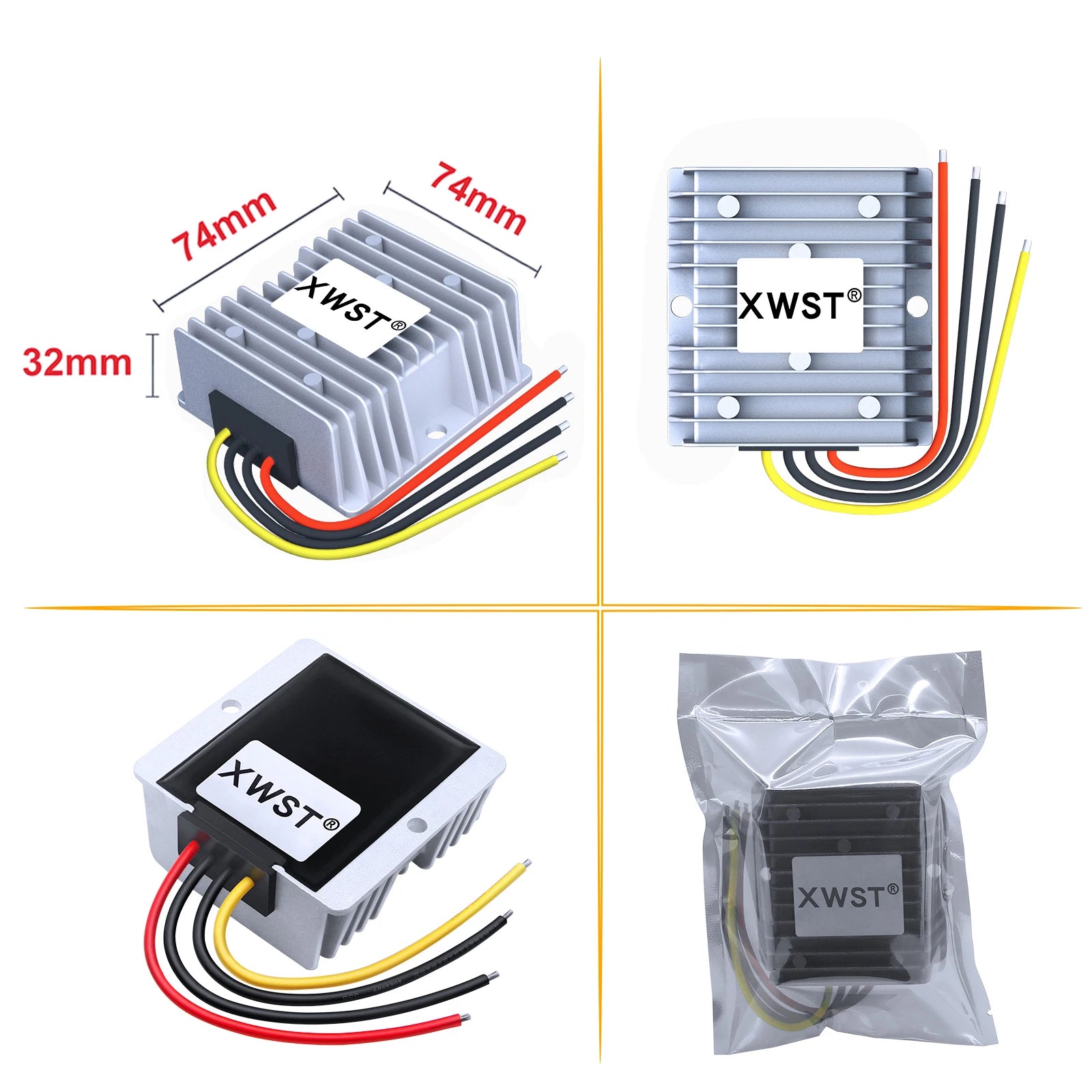 9-36V to 12V DC Voltage Converter Boost Buck Regulator 1-30A Power Inverter Adapter CE Certified for LED Lights