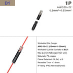 Quick Wire Connector Pluggable Locking Buckle Terminal Block Universal Compact Electrical Cable Jointer for LED Strip Car DIY
