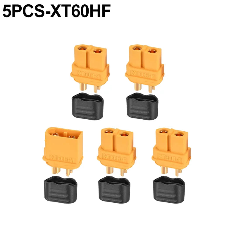 XT60H Plugs Male Female Bullet Connector Wire Cable Connectors Adapter XT60 Power Plug with Sheathfor RC Lipo Battery Airplane