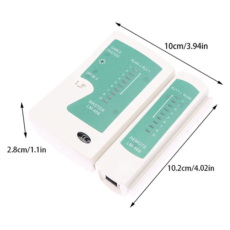RJ45 RJ11 Network Cable Tester Cat5 Cat6 UTP LAN Cable Tester Tool Networking Wire Telephone Cable Line Detector Tracker Tool