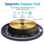Wireless Charger For iPhone 17 16 15 14 13 Pro Max Induction Fast Charging Pad Dock Station For Samsung S25 S24 Xiaomi Huawei