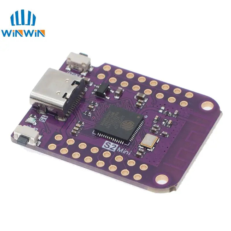 ESP32 S2 Mini V1.0.0 - LOLIN WIFI IOT Board based ESP32-S2FN4R2 ESP32-S2 4MB FLASH 2MB PSRAM MicroPython Arduino Compatible