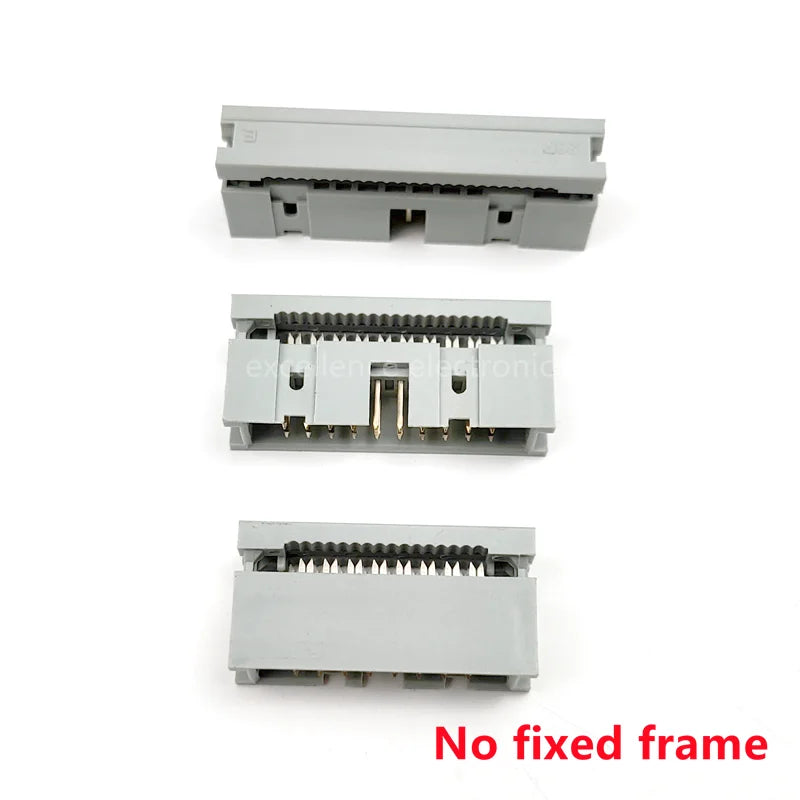2pcs 2.54MM Pitch IDC Type Box Header 10/14/16/18/20/30/34/40/50 PIN Connector Male Headers for 1.27mm Pitch Flat Cable
