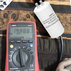 CBB60 Capacitor 450VAC Double Insert 50/60hz Electric Replacement Start Run Capacitor For Air Compressor Water Pump Motor