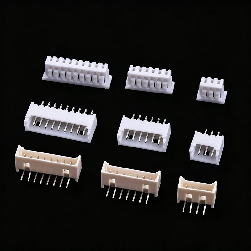 20PCS  1.25 1.25mm with lock Connector Socket Pin Header Vertical Horizontal JST Housing terminal  2P 3P 4P 5P 6P 7P 8P 9P 10PIN