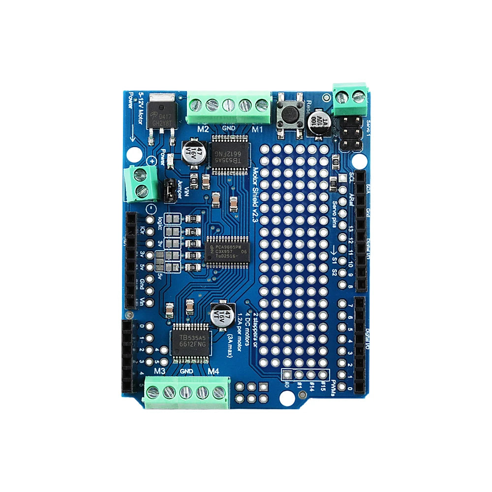Motor Drive Expansion Board Shield V2 DC Stepper Motor Drive Module TB6612FNG I2C for Arduino Robot Mega R3