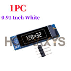 0.91 Inch 128x32 IIC I2C White / Blue OLED LCD Display DIY Module SSD1306 Driver IC DC 3.3V 5V for arduino
