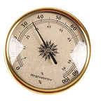 Aluminum Alloy Barometer Thermometer Hygrometer Gauge Tester Temperature Humidity Meter Precision Mechanical Home Office