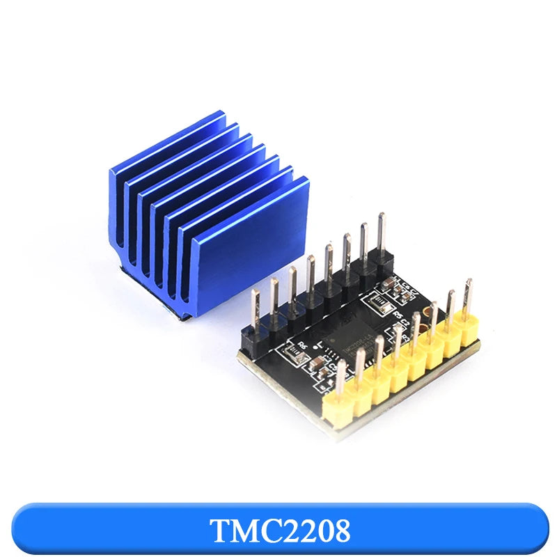 10Pcs TMC2208 TMC2209 V2.0 With Heat Sink Stepper Motor Driver StepStick 3d Printer Parts 2.5A 256 Subdivision Silent Printing