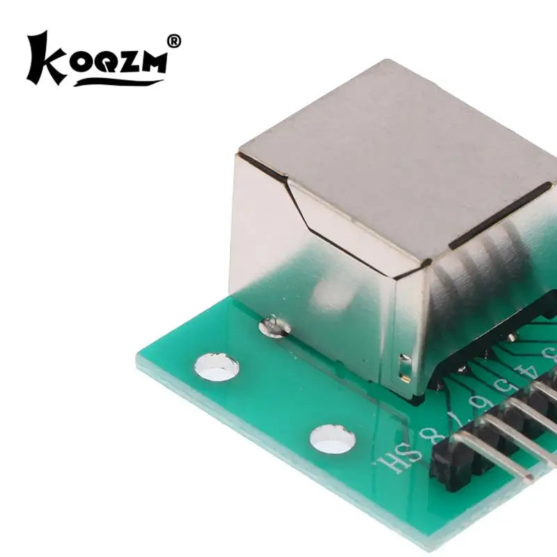 1Pcs RJ45 Adapter Board To XH2.54 Modular Ethernet Connector Adapter Network Interface + Breakout Board + Pin Header