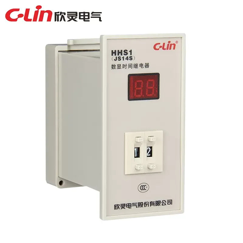 New C-Lin Time Switch Relay HHS1(JS14S) HHS1-1(DH14S) 9.9S 99S 99M 9.99S 99.9S 999S 999M 99.99S 9999S 99M59S AC380V AC220V DC24V