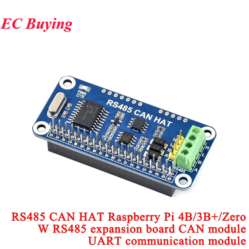 2 Channel Isolated CAN Expansion HAT MCP2515 SN65HVD230 Multi Onboard Protection Circuit for Raspberry Pi STM32 RS485 CAN HAT