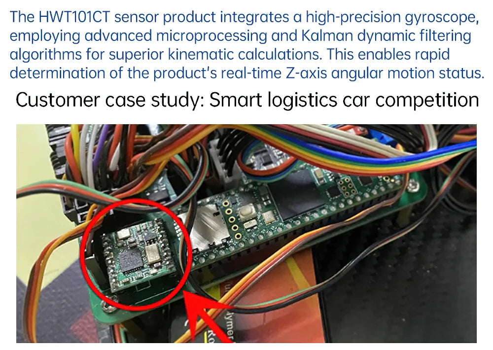 HWT101CT Z-Axis Crystal Inclinometer, MEMS Tilt Angle Sensor , Built-in Highly-Integrated Crystal Gyroscope
