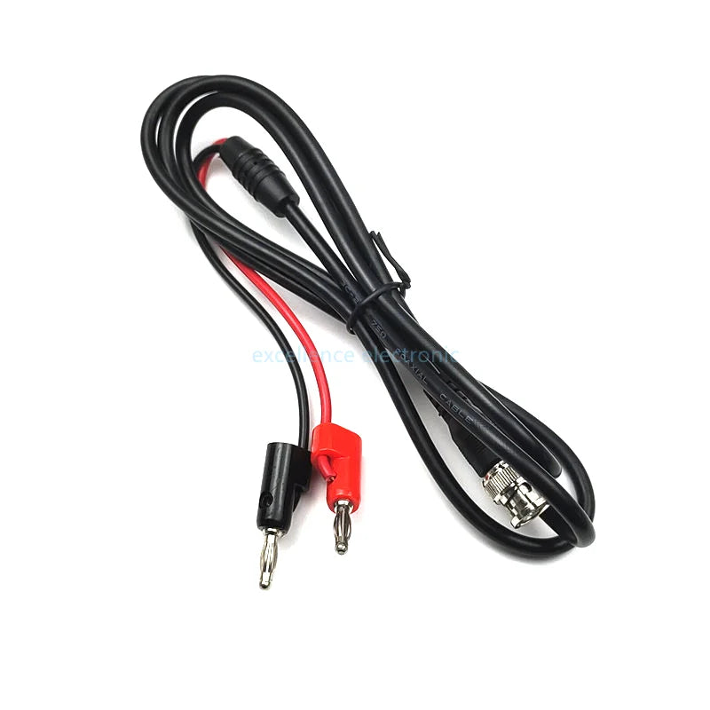 BNC Q9 Male Plug to Dual Hook Clip Alligator Clip 4MM Banana Plug Oscilloscope Test Probe 75ohm BNC to BNC RCA Cables Connector