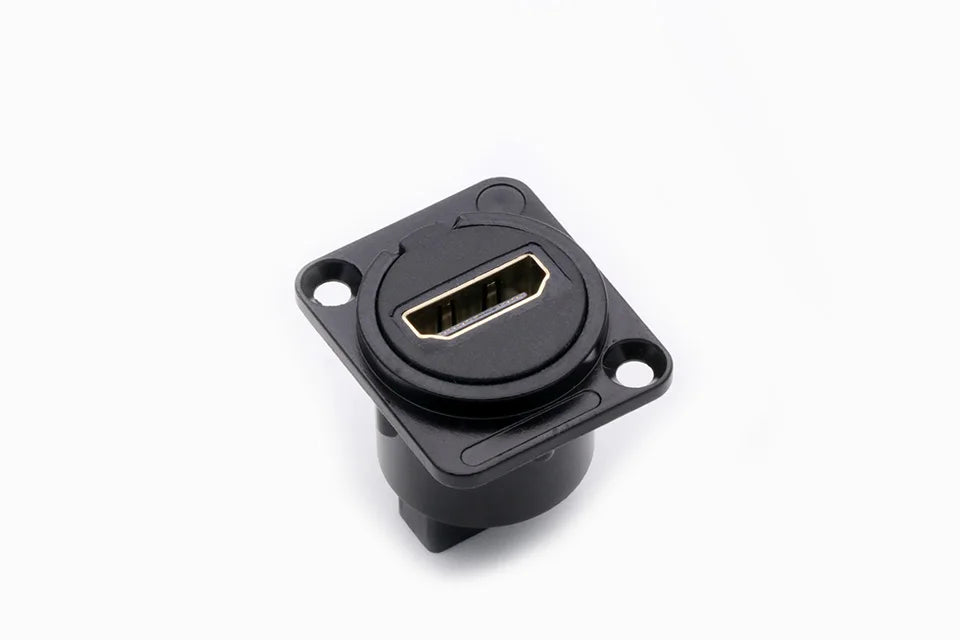 1PC D Type Chassis Connector, D Female Socket Panel Mounted Connector HDMI-Compatible