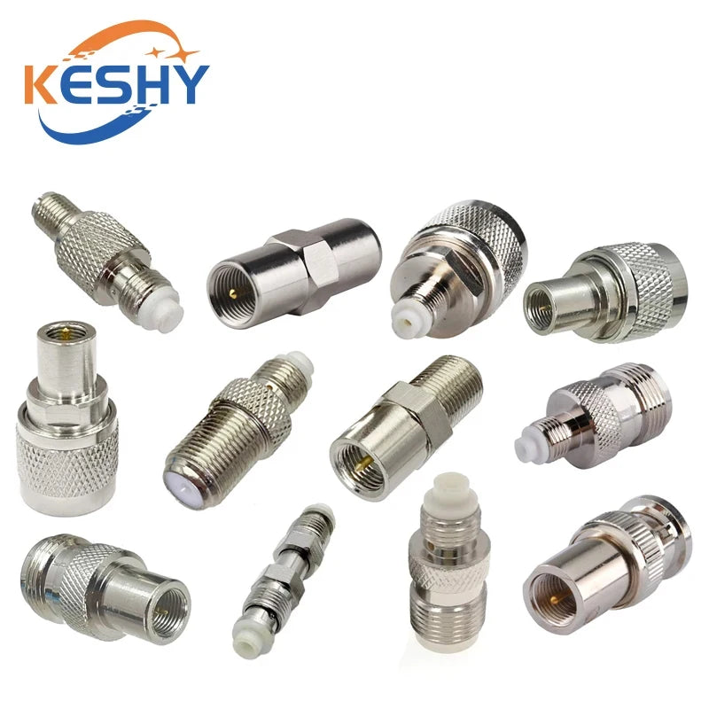 1-10PCS SMA To FME Male Female Straight Connector SMA TNC BNC UHF F FME Male Female To FME Male Female Coaxial RF Adapters Brass