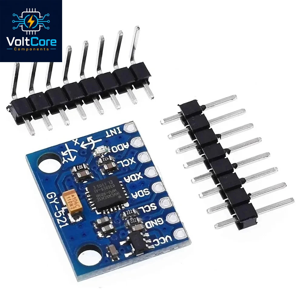 GY-521 MPU-6050 MPU6050 3 Axis Analog Gyroscope Sensors + Accelerometer Module IIC For Arduino Quadcopter Drone 3-5V DC