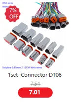 1 Pcs Deutsch DT connector with 15cm Wiring harness DT06-2S/DT04-2P 2P 3P 4P 6P 8P 12P waterproof electrical connector