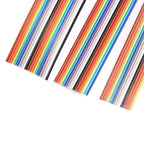 Rainbow Dupont Flat Ribbon Cable 1.27mm Pitch 1 Meter Length 6P‑64P Multi Pin Counts Compatible for FC Dupont Connector