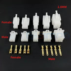 5/10Sets 2.8MM Connector 2P 3P 4P 6P 9P Electrical Wire Connector Male Female Cable Terminal Plug Kits Cars Motorcycles