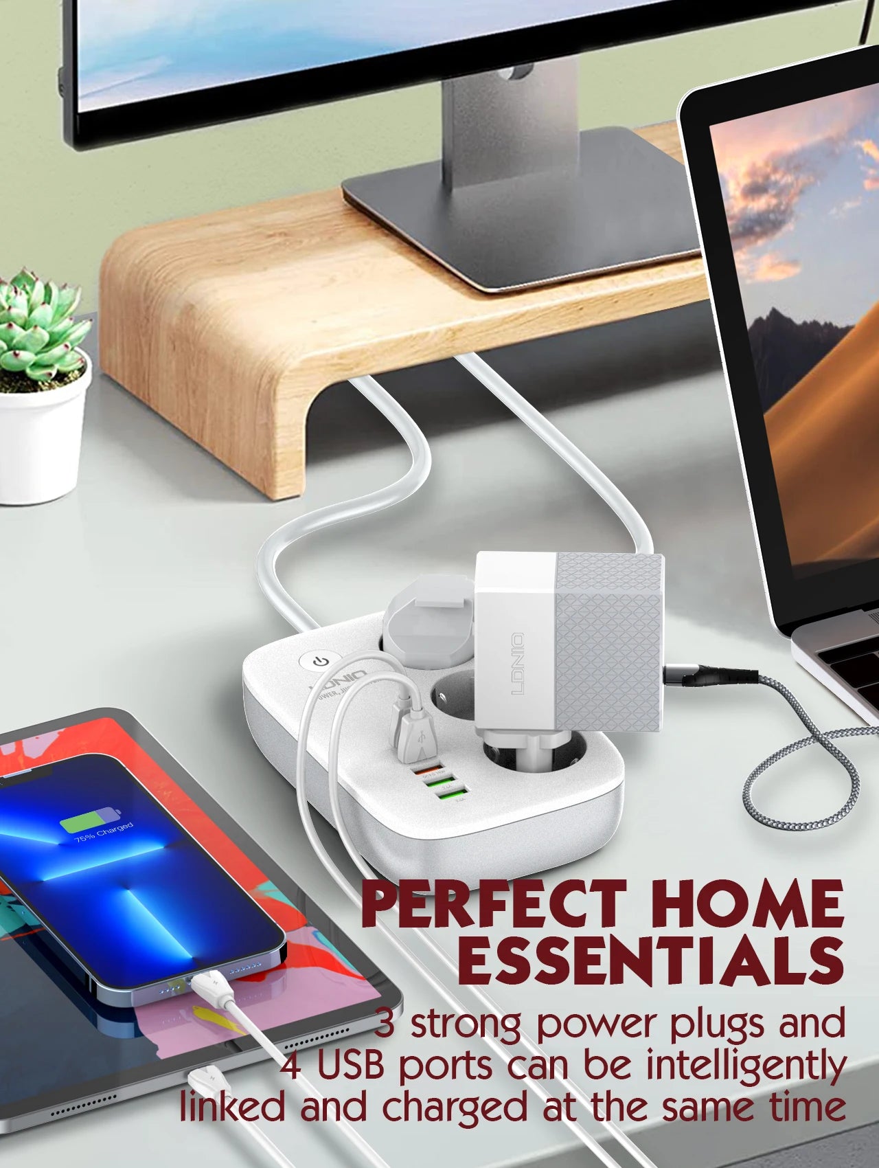 LDNIO Smart Plug Power Strip Tuya Wifi Remote Control Timer Socket Line Filter Smart Home Switch EU KR UK US Outlet USB Adaptor
