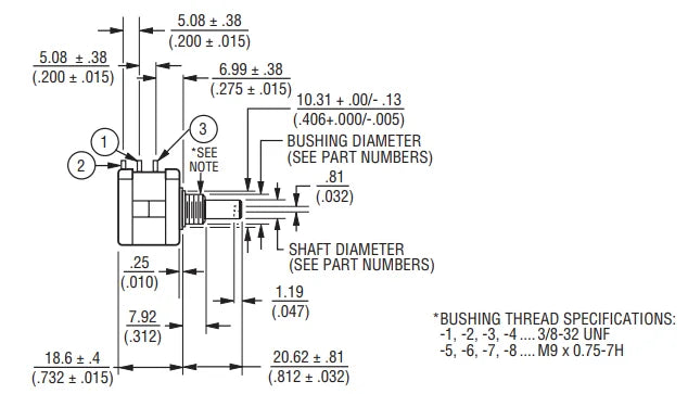 1PCS 3590S-2-103L Potentiometer 3590S 10K 1K 2K 5K 20K 50K 100K Precision Multi-turn Potentiometer 10-turn Adjustable Resistance
