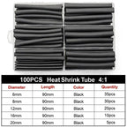 DIY Repair Heat Shrink Tube Assortment 3:1&4:1 Dual Wall Adhesive Flame Retardant Insulator For All Kinds Electrical Wire Cable