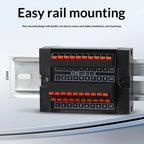 One in Multiple Out Direct Insertion Terminal Block Distribution Box DIN Rail Power Common Splitter PLC Signal Line Junction Box
