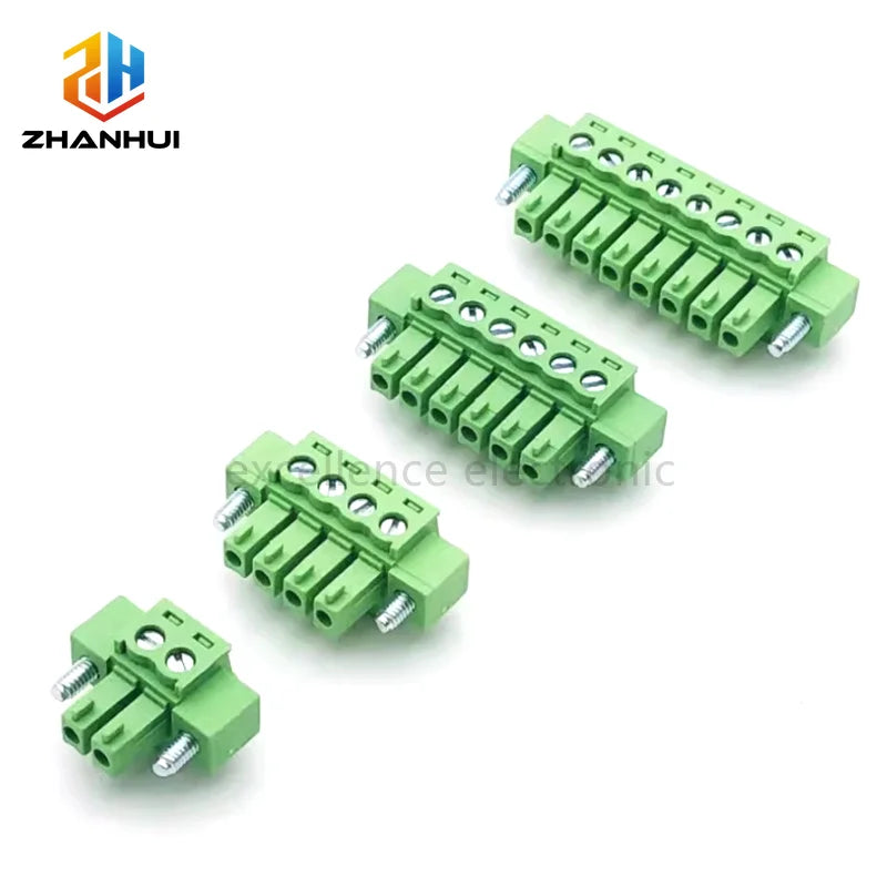 1/5/10 Pairs Terminal Block Pitch 3.81mm 2P/3P/4P/5P/6P/8P/9P/10P/12P/16P Pluggable Male Female Connector