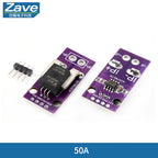 50A -200A Hall Current Sensor Module Linear Analog AC DC 3.3V-5V ACS758 ACS758LCB-050B 100B-PFF-T For Arduino RC Model Connector