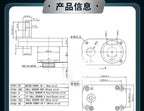 GM3865 DC 520 Reduction Motor 13 Wire Magnetic Hall Encoder Disk Motor 12V24V6V