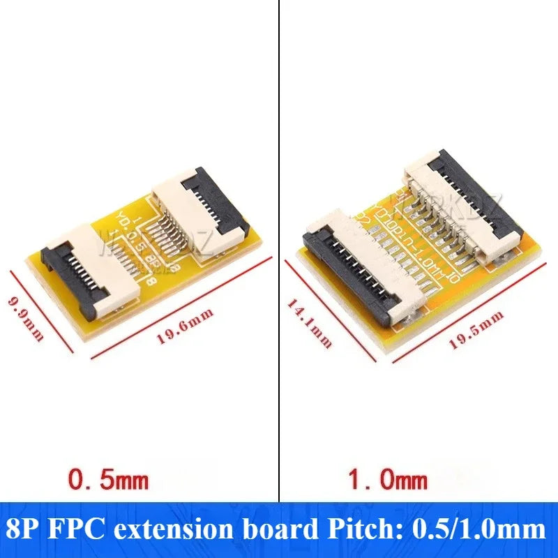1pcs Fpc Ffc Flexible Flat Cable Extension Board/terminal Board Adapter 1.0mm Spacing 4 5 6 8 10 12 14 15 16 22~60 Pin Connector
