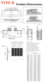 10Pcs FFC/FPC connector socket 1.0mm flip cover/up/down connection 4/6/8/10/12/14/15/16/18/20/22/24/26/28/30/32P