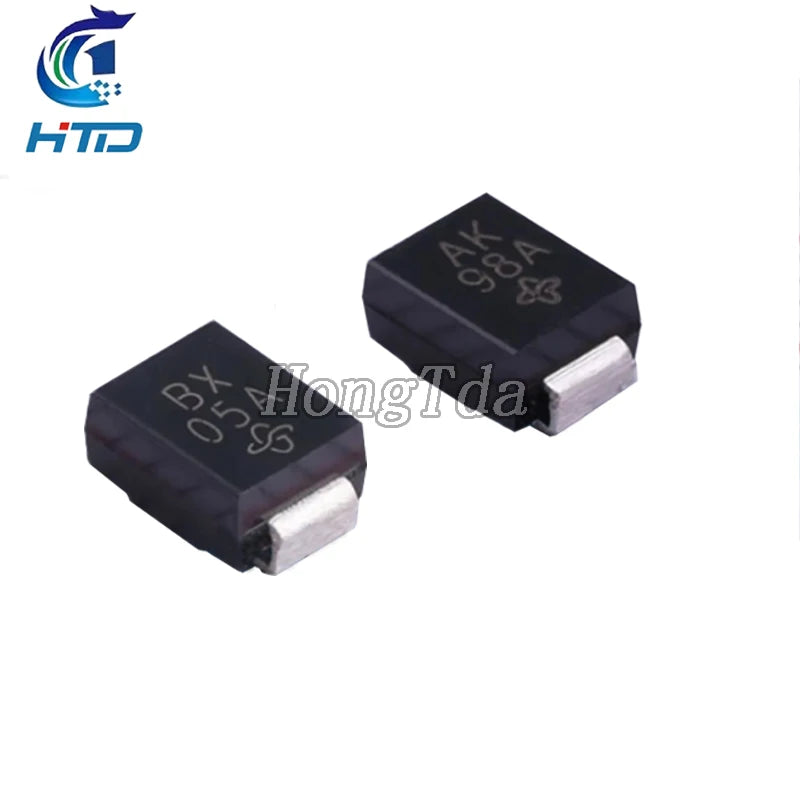 50PCS TVS DIODE SMBJ5.0CA SMBJ6.0CA SMBJ6.5CA SMBJ7.0CA SMBJ7.5CA SMBJ8.0CA SMBJ8.5CA SMBJ9.0CA SMBJ10CA 600W SMB(DO-214AA)