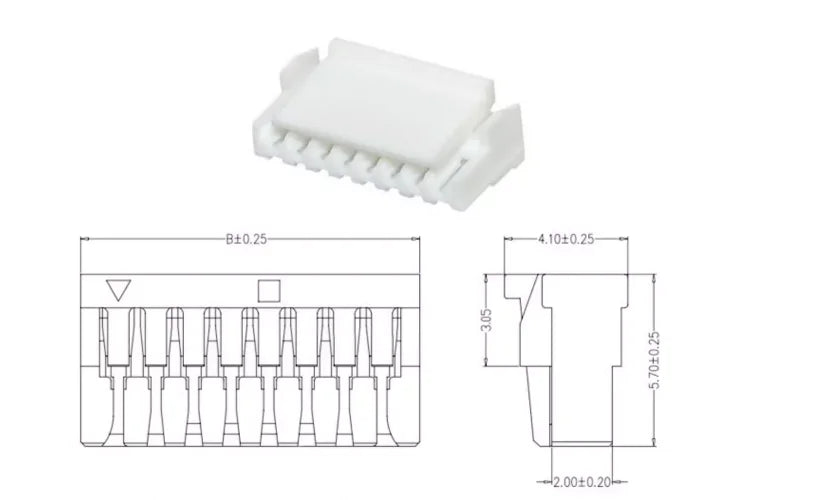 20PCS/LOT JST GH1.25 Connector with Lock GH 1.25mm Socket Pin Header Vertical Horizontal Housing Terminal 2P3P4P5P6P7P-16 Pin