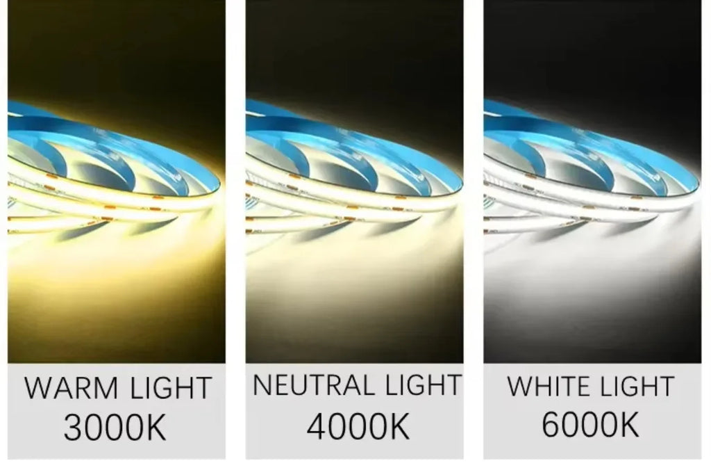 12V 24V COB LED Strip Linear Tape Light Ultra Thin with Power Transformer 2Pin Wire for Home Cabinet Engineering Decor 1 Set