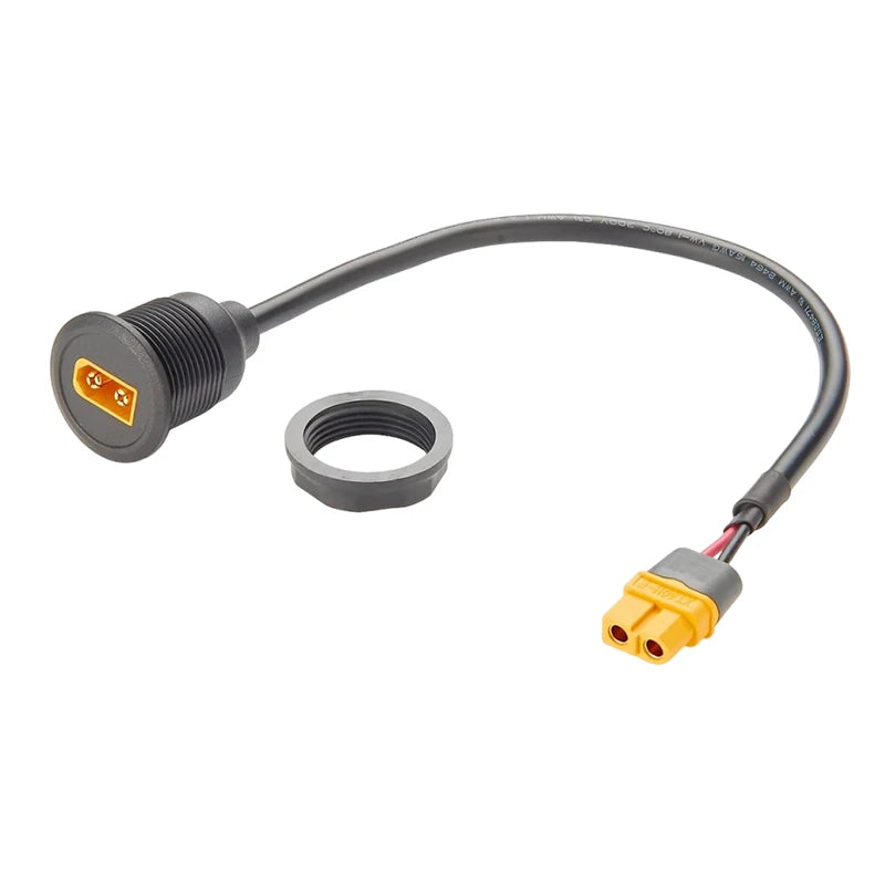 XT60 Circular Threaded Male to Female Extension Cable for Model Aircraft/drones Battery Connection Cable XT60 Panel Mounting Wir