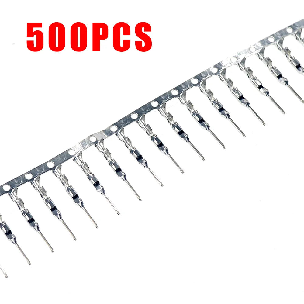 100PCS Dupont Connector 2.54mm Jumper Wire Cable Pin Connector Terminal Male Pin Connector for Housing Jumper