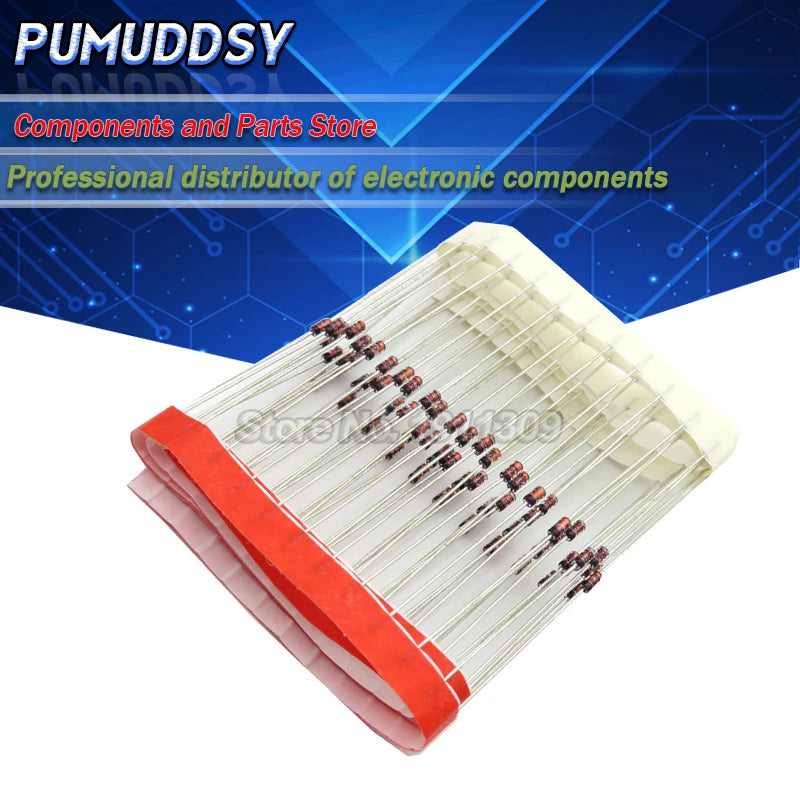 100PCS 1W 5.1V 1N4733A 1N4733 DO-41 Zener diode