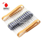 20pcs 2W 5% Wire Wound Resistor Fuse Winding Resistance 0.1R 0.05 0.1 0.22 0.33 0.47 0.5 1 2.2 3 4.7 5.1 6.8 10 22 47 51 100 ohm
