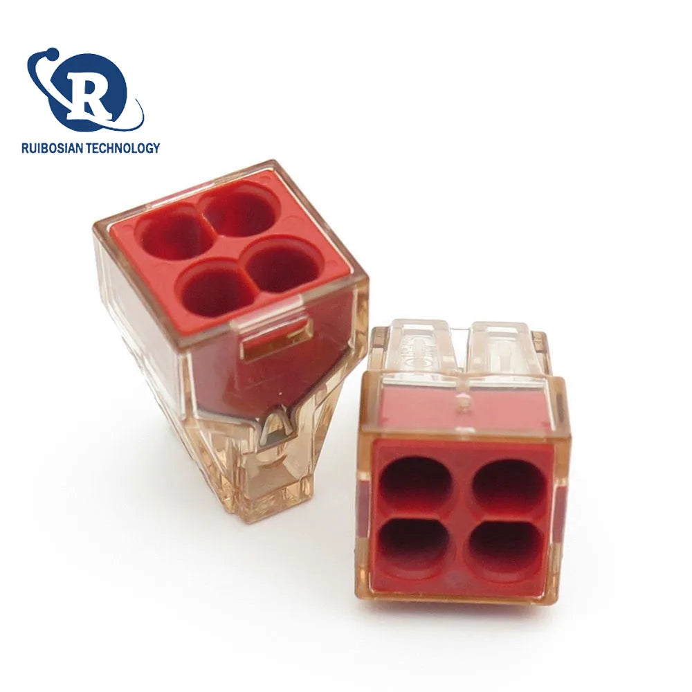 100PCS WAGO Terminal 773-604 plug-in 1.5-4 square fast wire parallel distribution connector