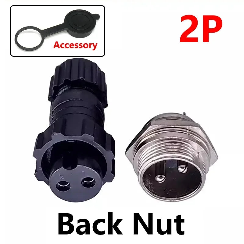 5/10/100Sets GX16 M16 QL16 Plastics 16MM Aviation Plug Male Female Docking Panel Mounted Connector 2/3/4/5/6/7/8/9/10 Pins