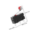 5Pcs Limit Switch Roller Lever Arm Spdt Snap Action 1no 1nc Hinge Easy Installation Long Life Electronic Equipments