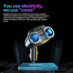 KEBIDUMEI Bluetooth 5.0 Car Adapter Cigarette Lighter USB PD QC3.0 Super Fast Charging Digital Display Charger Car Accessories