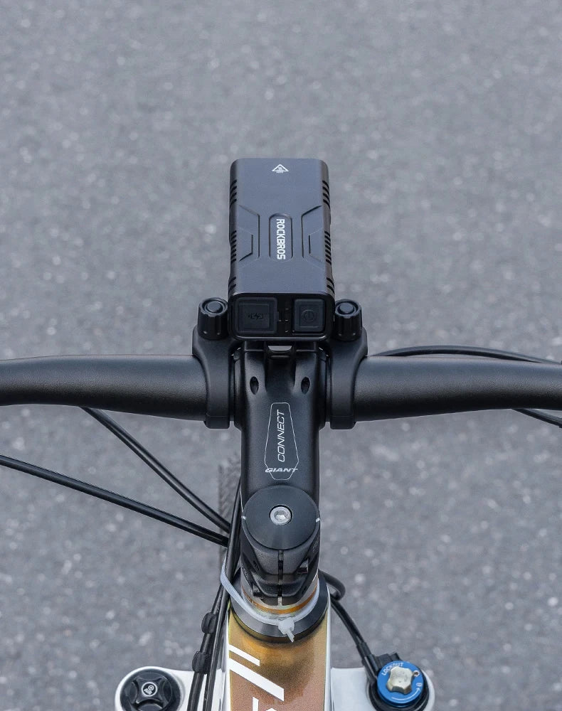 ROCKBROS Bicycle Light  2T6 LED 10W 10000 mAh Bike Front Lamp Flashlight Cycling Equipment MTB  Road Bike Flashlight