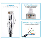 (5pcs/Pack) Patch Cord RJ45 Colour UTP Cat6A 28AWG Slim Ethernet Network Cat 6 Ethernet Cable 4 PVC Cat7 STP Internet Lan Cable